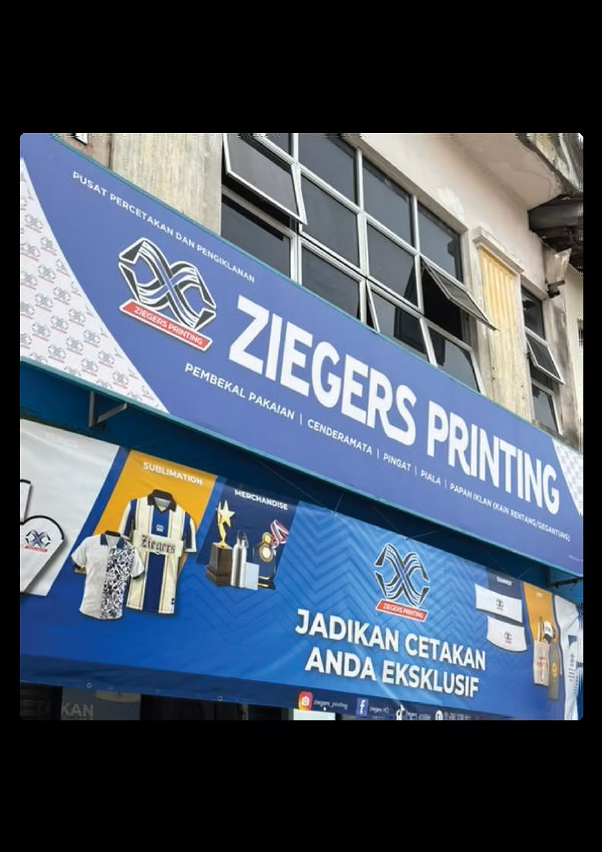 Ziegers Printing shopfront